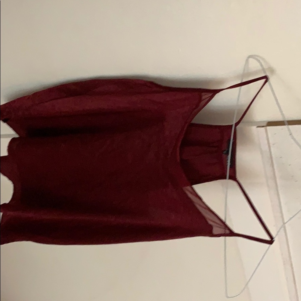 Loose fitting satin top